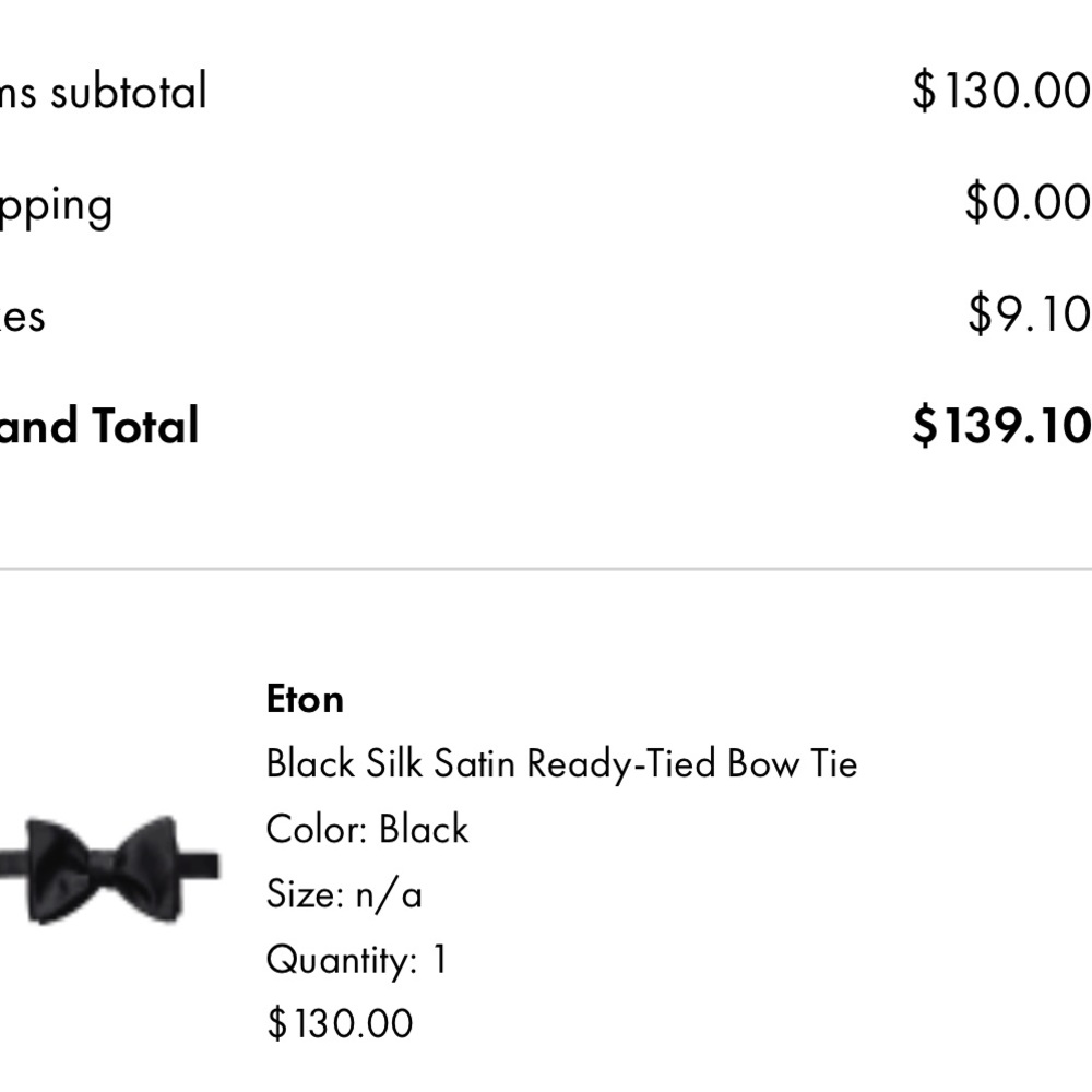 Eton Mens Bow Tie